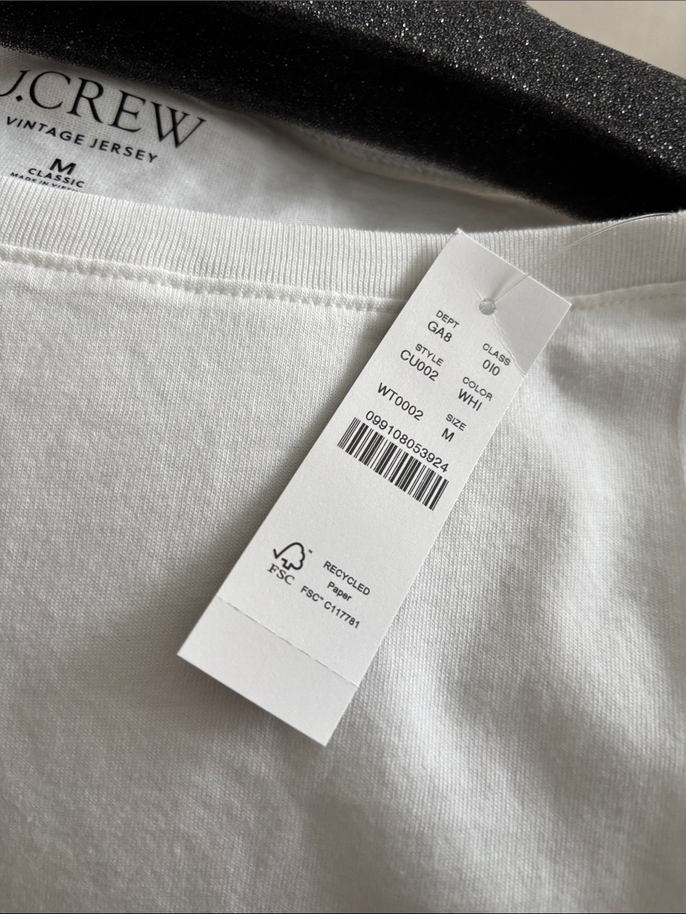 J. Crew White Puff-Sleeve Scoop Neck Tee - Picture 5 of 7